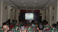Dandim 0802/Ponorogo dan Para Babinsa Ikuti Launching Babinsa Duta Informasi Positif Tahun 2023 Melaui Vidcon