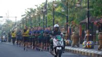 Lari Pagi, Upaya Danrem081/DSJ Jaga Kebugaran Bersama Anggotanya