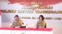 Menjelang Akhir Tahun Polres Metro Tangerang kota gelar Rilis