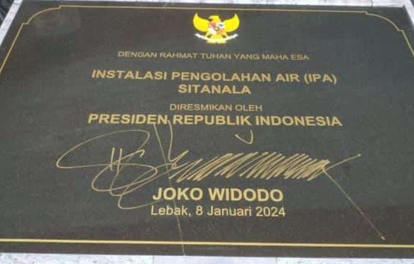 IPA Sitanala Diresmikan Oleh Presiden Jokowi.