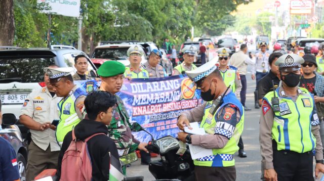 Ganggu Ketertiban, Puluhan Motor Knalpot Brong Dirazia Polisi di Kota Tangerang.