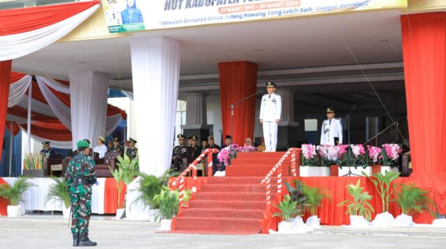 Pj Bupati Tulang Bawang Pimpin Langsung Upacara Peringatan HUT Tuba Ke-27.