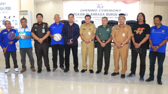 Sekda Buka Pekan Olahraga Buruh.