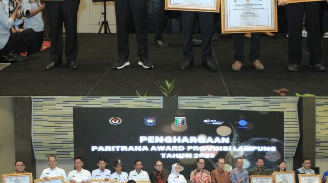 Pemkab Tubaba Raih Penghargaan Paritrana Award Tingkat Provinsi Lampung.