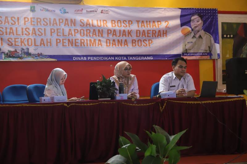 Dinas Pendidikan Kota Tangerang Gelar Sosialisasi Perpajakan Dana Bos.