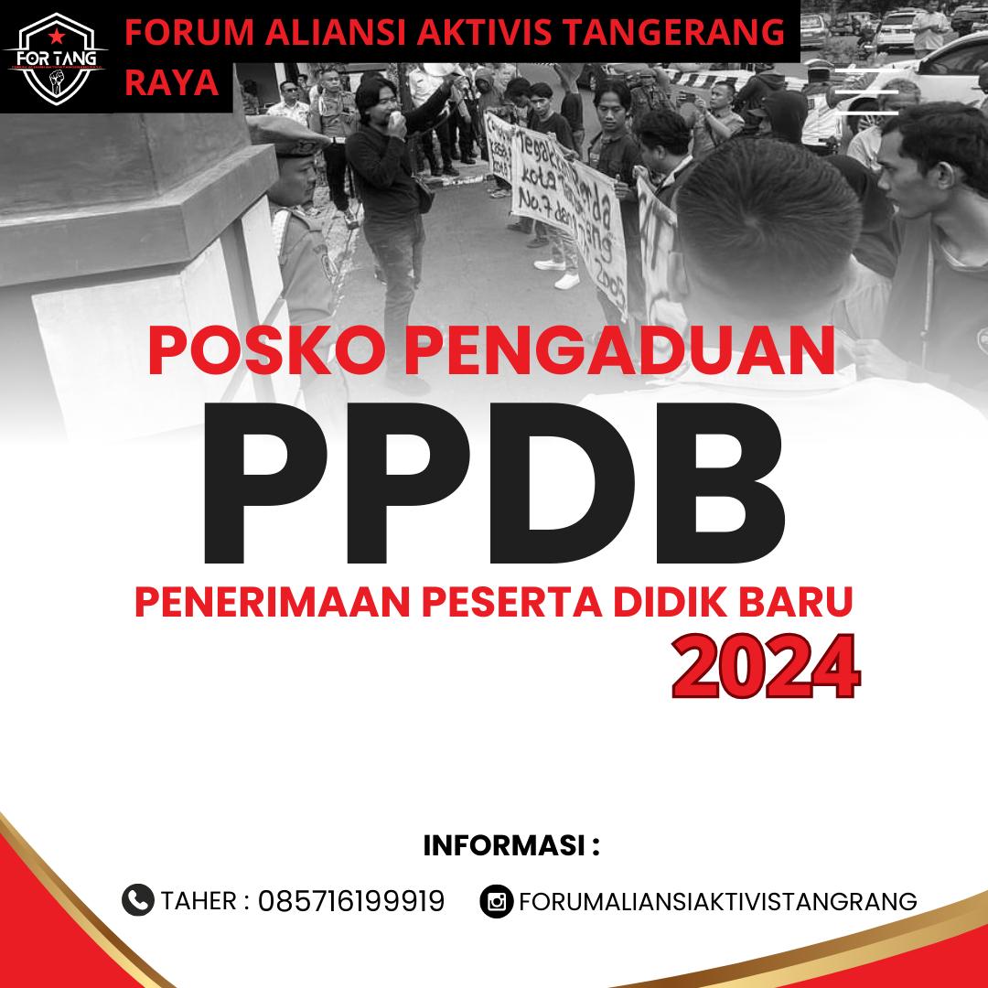 Forum Aliansi Tangerang Raya Duga Ada Siswa Titipan di PPDB SMAN 15 Kota Tangerang.