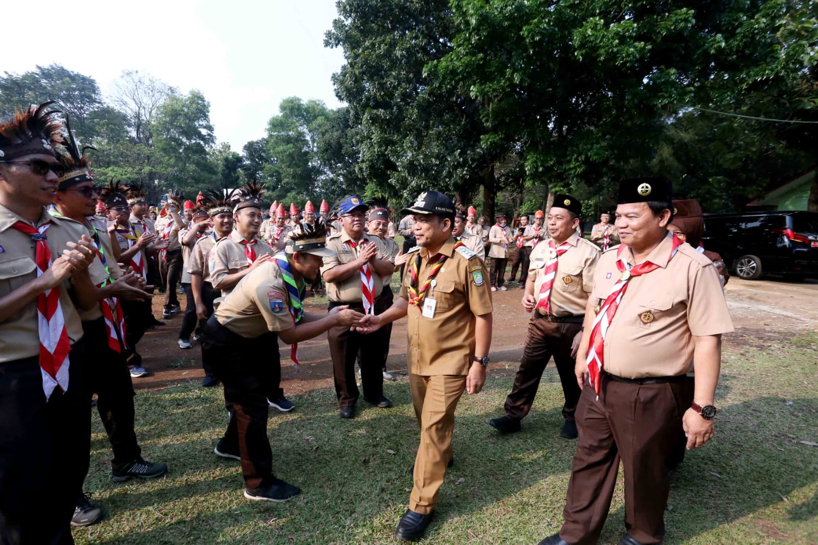 Pj Walikota Tangerang Buka Perkemahan Pendidikan Pramuka Bagi Guru.