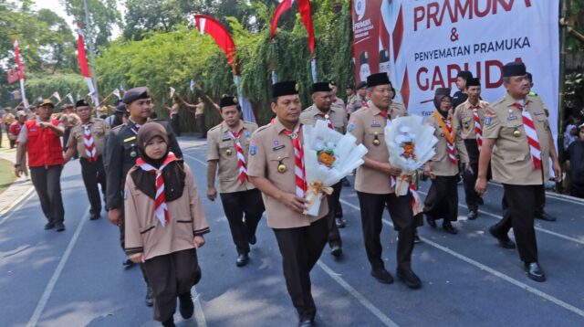 Pj Walikota Tangerang Selaku Ka.Mabicab Pimpin Upacara HUT Pramuka Ke-63.