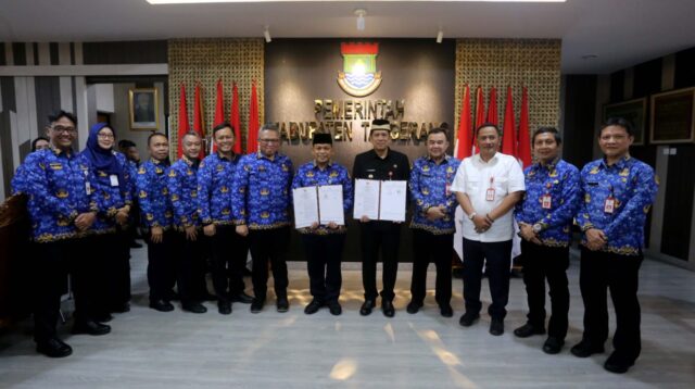 Pemkot dan Pemkab Tangerang Lakukan Penandatanganan Kesepakatan Bersama.