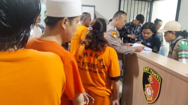 192 Tahanan Sat Tahti Polres Metro Tangerang Kota Nyoblos Pilkada Serentak 2024.