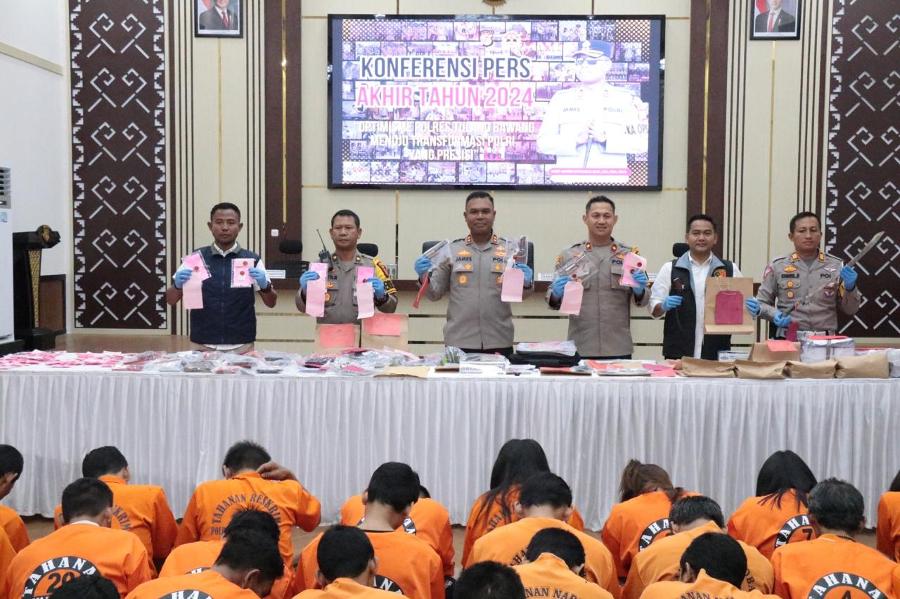 Polres Tulang Bawang Ungkap Tindak Pidana Korupsi Yang Terjadi di KCP Bank Lampung Unit 2.