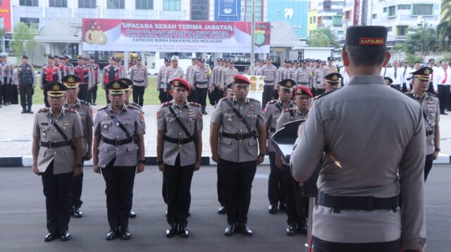 Kapolres Metro Tangerang Kota Lantik 9 Pejabat Baru.