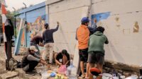 Warnai Pasar Anyar, Kecamatan Tangerang Adakan Lomba Mural Sambut HUT ke-80 RI.