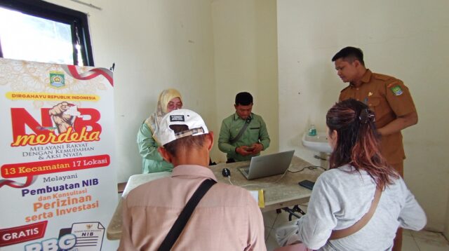 Pemkot Tangerang Gelar Layanan NIB Merdeka di Pasar Tradisional Poris Indah.