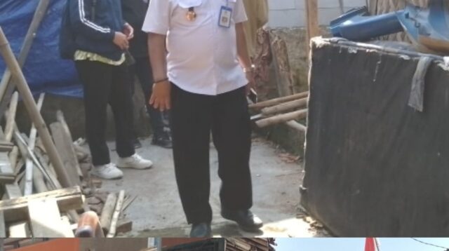 Camat Sepatan Timur Cergas, Tinjau Dua Rumah Tidak Layak Huni di Desa Kedaung Barat.