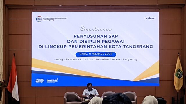 Diskominfo Kota Tangerang Gelar Sosialisasi SKP dan Kedisiplinan ASN, Tekankan Pentingnya Integritas dan Profesionalitas.