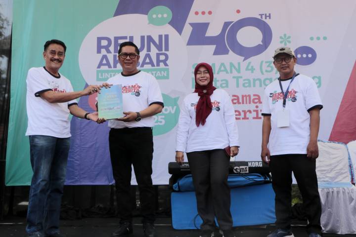 Reuni SMAN 4 Jadi Momentum Silaturahmi Alumni, Wakil Wali Kota Sampaikan Harapan.