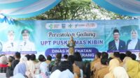 Resmikan Puskesmas Kibin, Bupati Ratu Zakiyah Ingatkan Dahulukan Layanan dari Sisi Kemanusiaan.