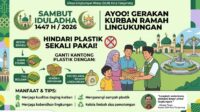 Sambut Iduladha, DLH Kota Tangerang Gaungkan Gerakan Kurban Minim Sampah Plastik