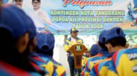 Kontingen Kota Tangerang Resmi Dilepas, Siap Harumkan Nama Daerah di POPDA XII.