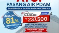 Sambut HUT RI ke-81, Perumda TB Kota Tangerang Berikan Diskon 81 Persen Pemasangan Sambungan Baru