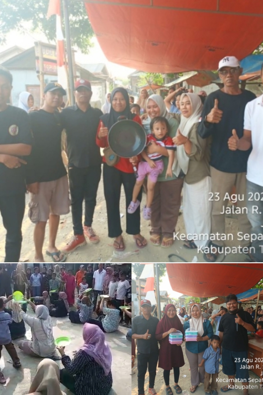 Semarak HUT RI ke-81, Gabungan Warga 4 RT di Desa Jatimulya Gelar Perlombaan