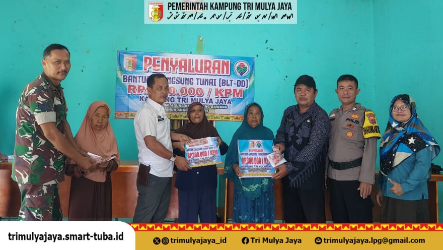Kampung Tri Mulya Jaya Berjalan Lancar Lakukan Penyaluran BLT Dana Desa