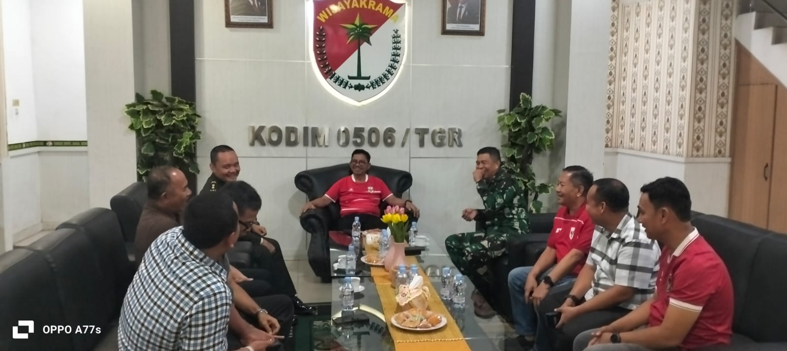 Wali Kota Tangerang Silaturahmi ke Kodim 0506/Tgr, Sampaikan Ucapan HUT TNI ke-81